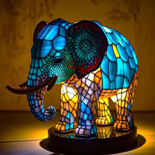 Light Elephant - a handmade lamp that makes hearts shine