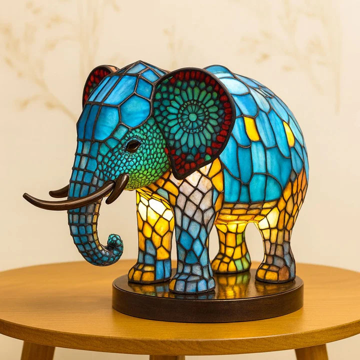 Light Elephant - a handmade lamp that makes hearts shine