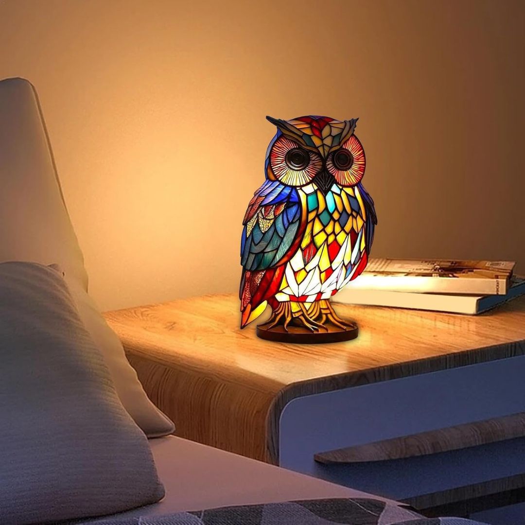 Light Owl - handmade lamp that makes hearts shine