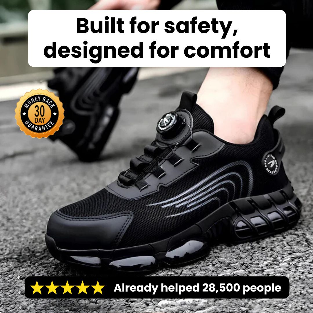 SafeStep - ergonomic and pain-relieving safety shoe - certified according to EN ISO 20345