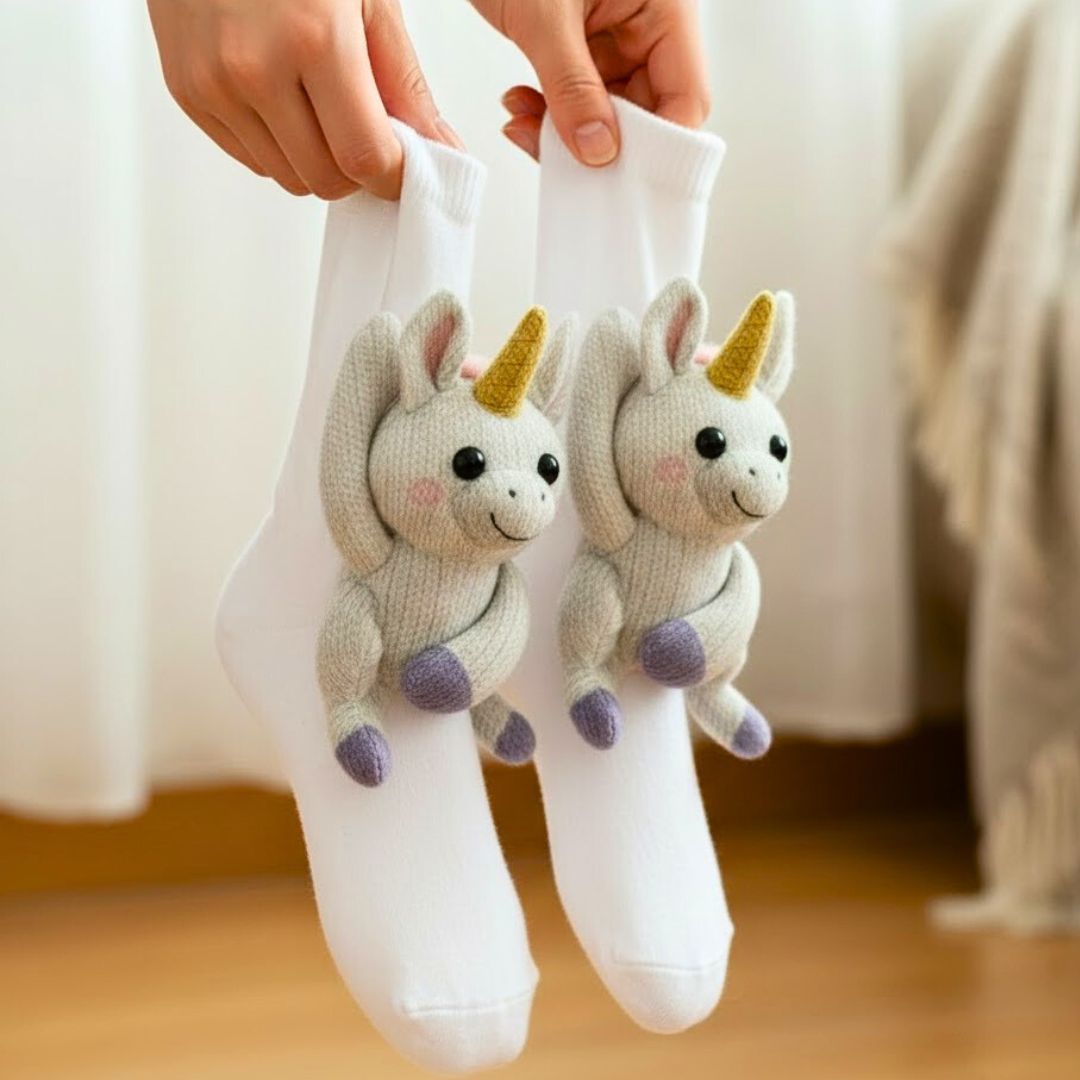 HUGGY Socks Unicorn - Never have cold feet again