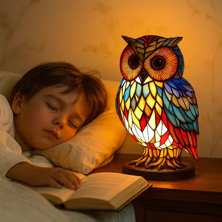 Light Owl - handmade lamp that makes hearts shine