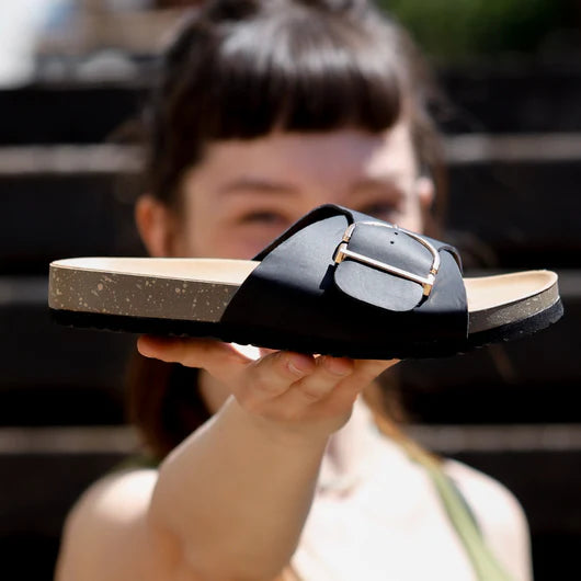 OrthoMia - Pain-relieving cork sandals with buckle belt design for women - Special Action 1+1 Free