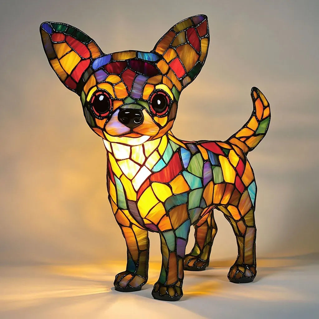 Luminous dog - handmade lamp that makes hearts shine