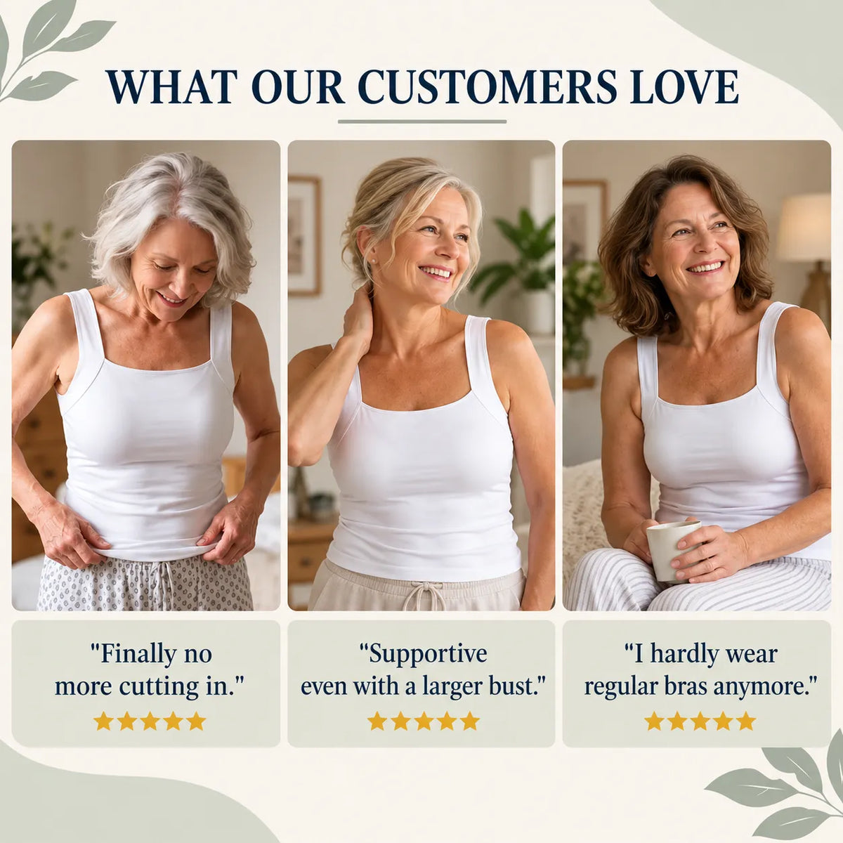 FreeForm 3-in-1 – The Top That Replaces Your Bra | Supportive Comfort Top with Built-In Bra