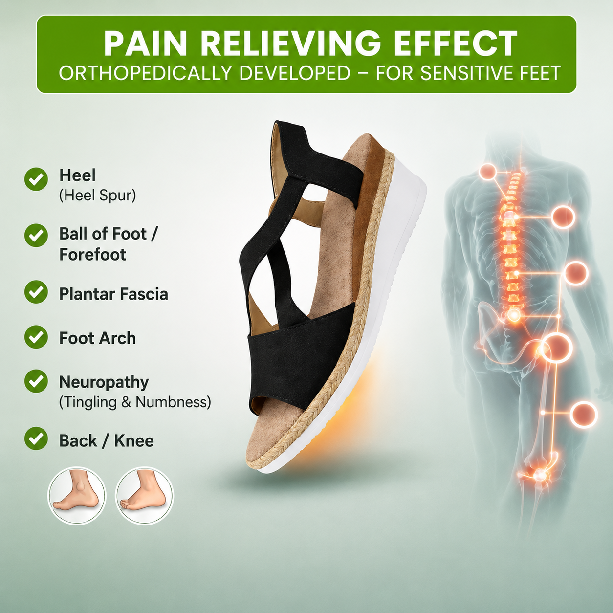 OrthoStella - Pain-relieving comfort sandals | Non-slip & lightweight