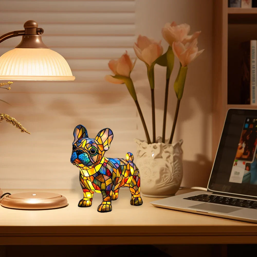 Luminous dog - handmade lamp that makes hearts shine