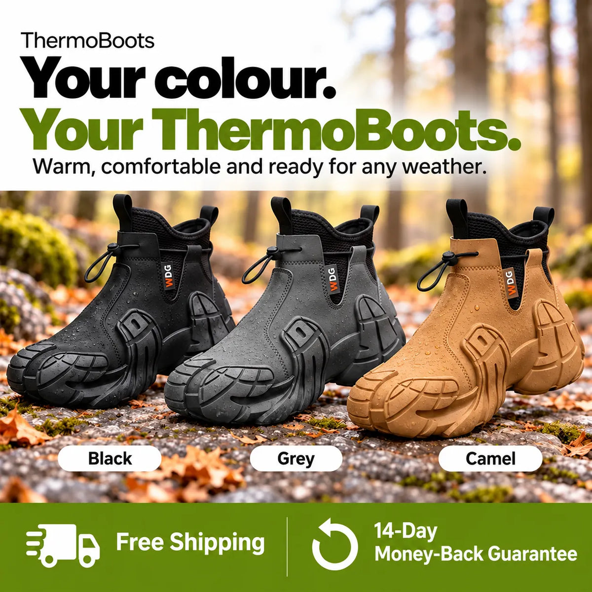 ThermoBoots – Waterproof All-Weather Boots for Year-Round Wear | Slip-Resistant & Pain-Relieving